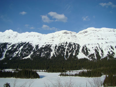 Pine Pass between Chetwynd and Prince George, BC