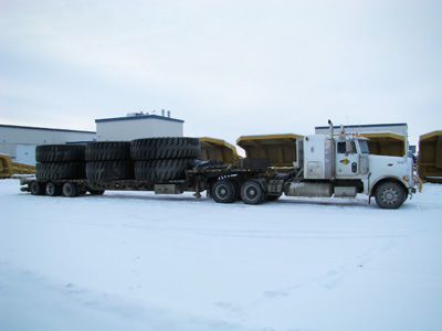 Big Tires for Finning Equipment